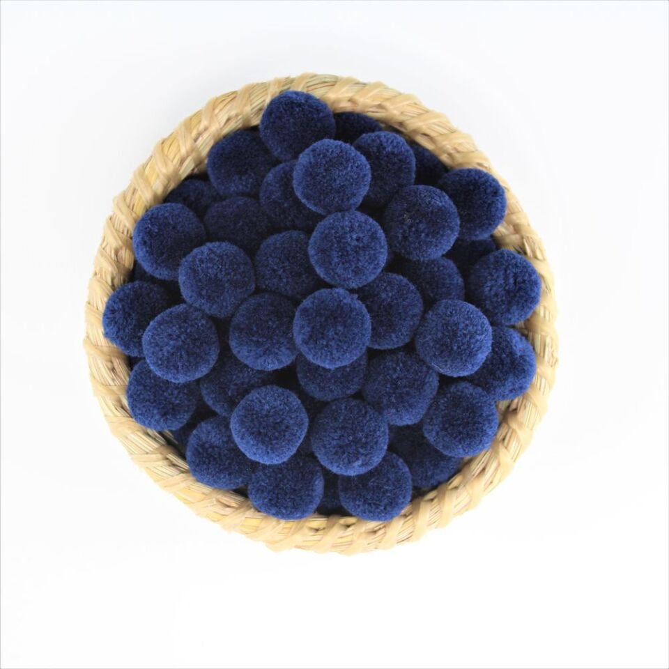 2 cm Yün Ponpon 100’lü Paket – El İşi, Hobi ve Süsleme Malzemesi ürün