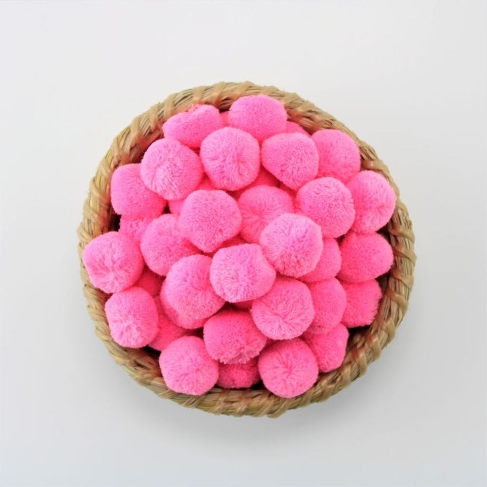 2 cm Yün Ponpon 100’lü Paket – El İşi, Hobi ve Süsleme Malzemesi ürün