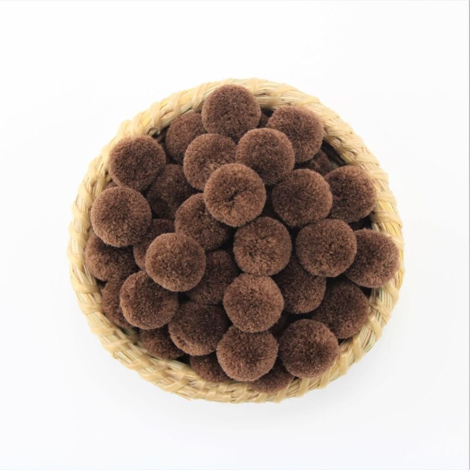 2 cm Yün Ponpon 100’lü Paket – El İşi, Hobi ve Süsleme Malzemesi ürün