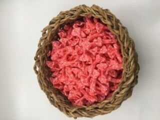 Puantiyeli Kurdele Fiyonk – 3 cm – 50’li Paket – El İşi, Hobi ve Süsleme Malzemesi