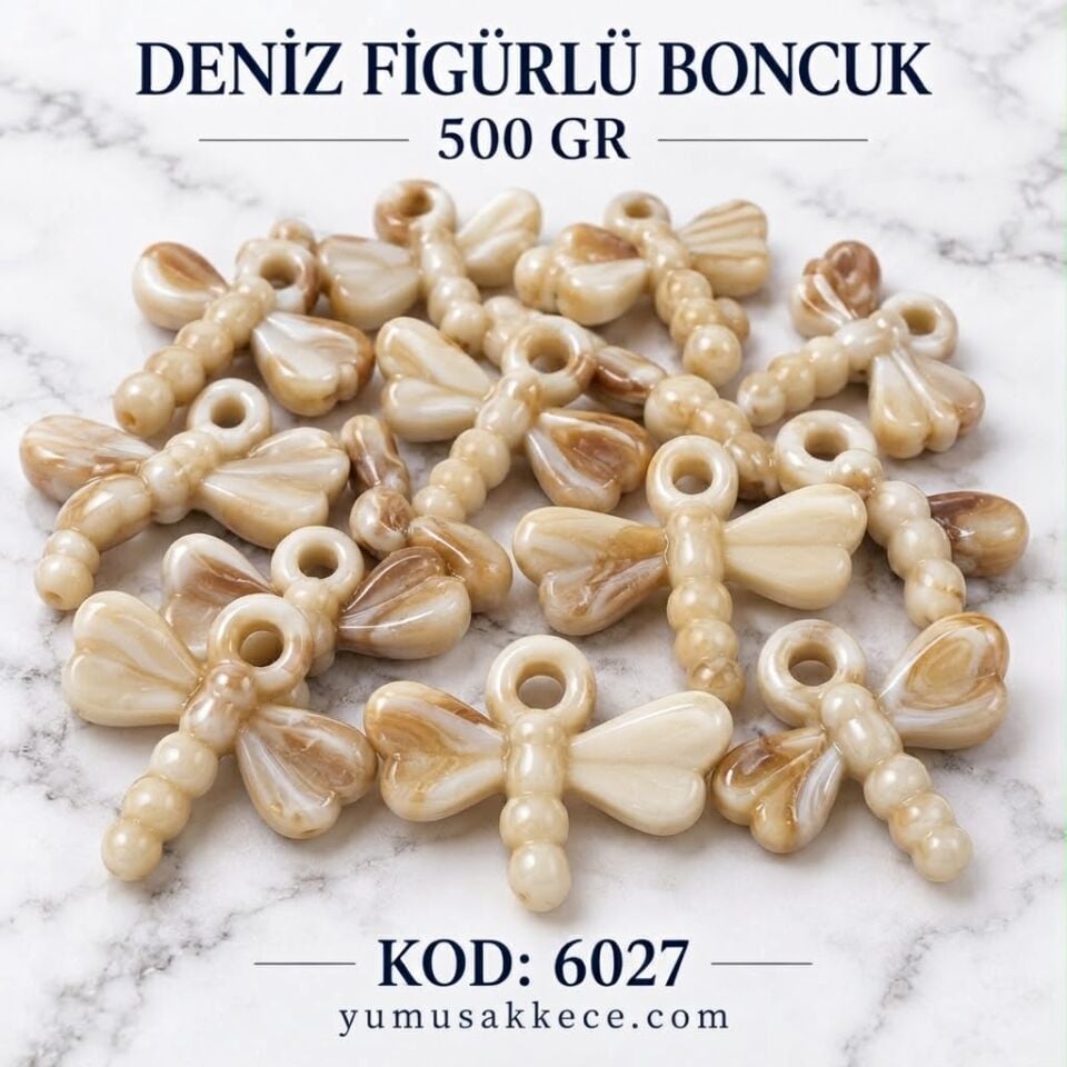 Deniz Figürlü Boncuk - Yusufçuk Model (500 gr)