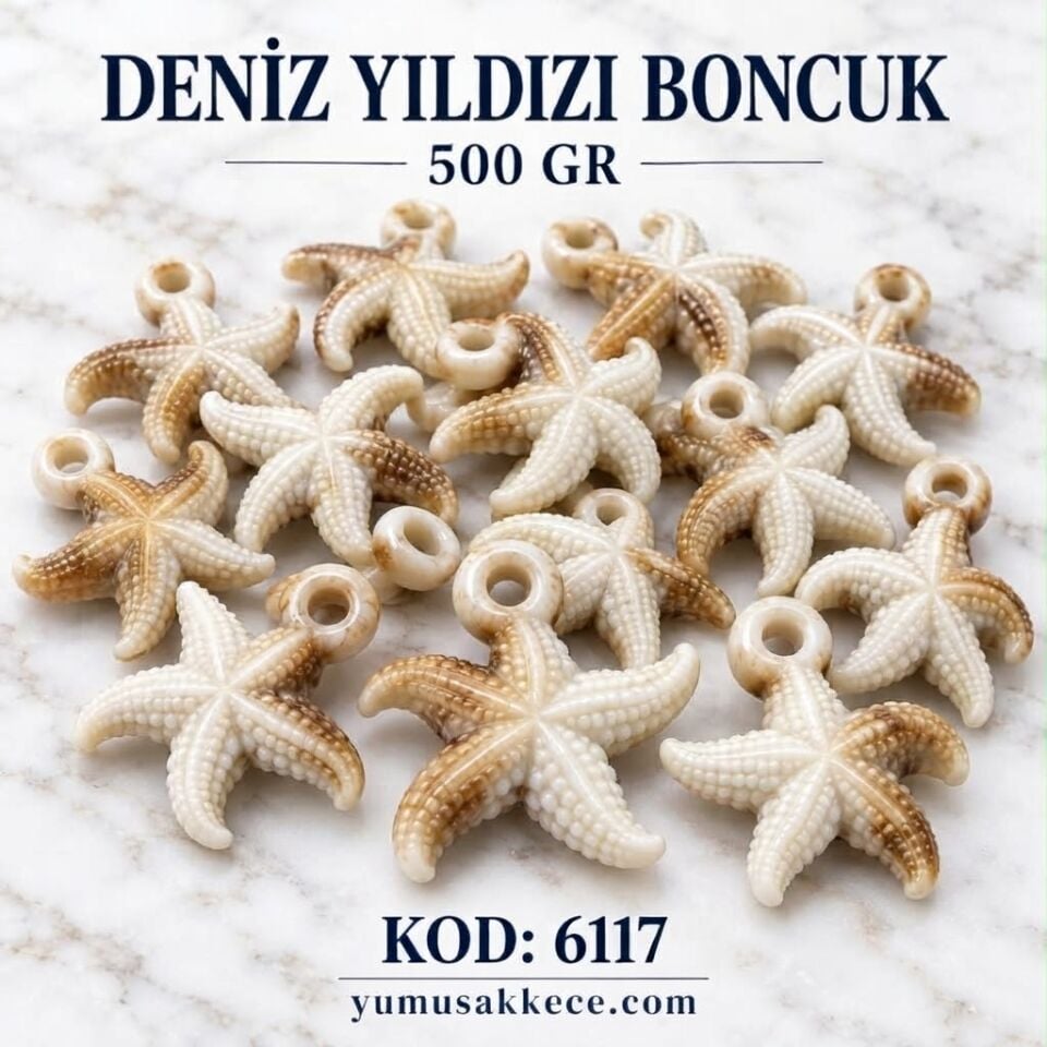 Deniz Yıldızı Boncuk - Deniz Yıldızı Model (500 gr)