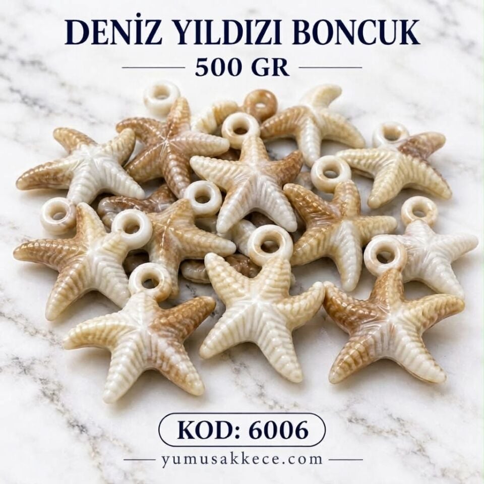 Deniz Yıldızı Boncuk - Deniz Yıldızı Model (500 gr)